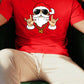 Manfinity LEGND Men's Round Neck Short Sleeve Santa Claus Printed Simple T-Shirt, Casual For Daily Wear