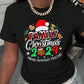 Slayr Women Casual Christmas Print Short Sleeve Crew Neck T-Shirt Clothes