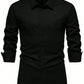 Manfinity Mode Men Spring/Autumn Casual Solid Color Long Sleeve Shirt