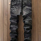 Men's Fashion Tie-Dye Elastic Washed Denim Jeans