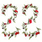 1pc 6.39 Ft Christmas Garland  Artificial Poinsettia Garland Christmas Garland Christmas Pine Garland For Winter Mantle Fireplace Stair Decor