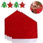 2/4/6pcs Red Hat Dining Chair Slipcovers,Christmas Chair Back Covers Kitchen Chair Covers For Christmas Holiday Festival Decoration