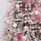 44pcs-Christmas Ball Ornaments Pink And White Christmas Ornaments Set And Christmas Flower For Christmas Tree Decoration Shatterproof Christmas Hanging Balls For Xmas Halloween Party Home Decor,Christmas