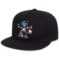 1pc Hip Hop Bear Print Unisex Adjustable Brimmed Baseball Cap, Street Fashion Outdoor Sports Hat