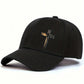 1pc Jesus Cross Letter Print Unisex Baseball Cap, Streetwear Sporty Curved Brimmed Adjustable Hat