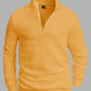 Manfinity RelaxMax Men's Solid Color Half Zipper Pullover Sweatshirt