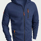 Manfinity RelaxMax Men's Hooded Zip-up Sweatshirt With Front Zipper