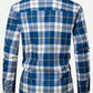 Men's Casual Loose Plaid Print Colorful Button-Up Urban Long Sleeve Shirt, Autumn, For Husband