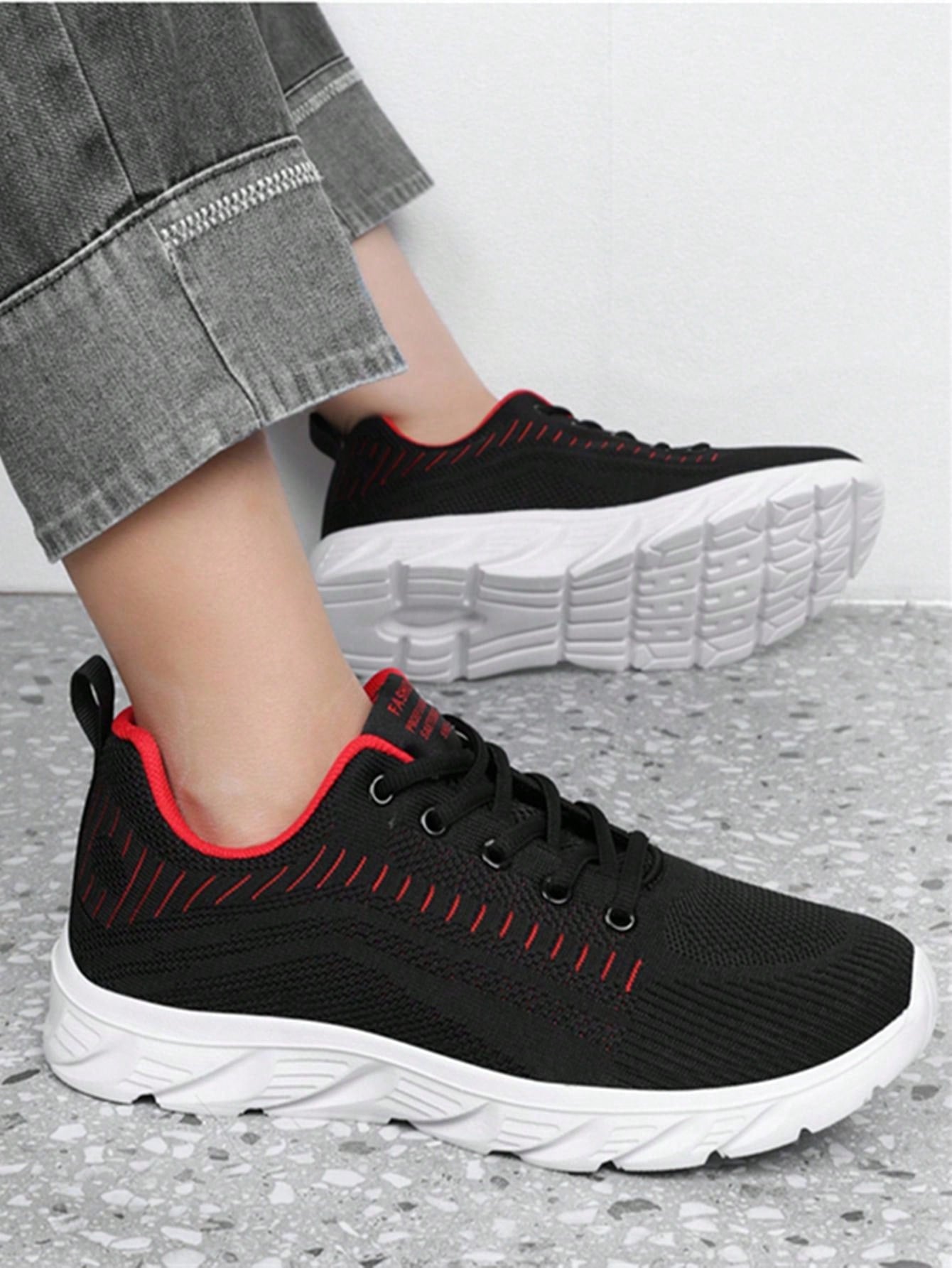 Plus Size Men's Casual Lightweight Sneakers, 4 Colors, Low Top Lace-Up Fashion Versatile Trendy Shoes