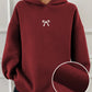 DAZY Hooded Casual Thickened Solid Color Unisex Loose Fit Sweatshirt For Women