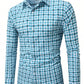 Manfinity Homme Men's Plaid Graphic Vintage Long Sleeve Collar Shirt, For Dad And Me, Work, Daddy