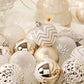 16PCS Christmas Tree Decorations, Christmas Ball Ornaments Set, Champagne Gold White Shatterproof 2.36''Christmas Tree Pendants For Home Party Indoor Outdoor Decor