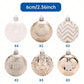 16PCS Christmas Tree Decorations, Christmas Ball Ornaments Set, Champagne Gold White Shatterproof 2.36''Christmas Tree Pendants For Home Party Indoor Outdoor Decor