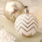 16PCS Christmas Tree Decorations, Christmas Ball Ornaments Set, Champagne Gold White Shatterproof 2.36''Christmas Tree Pendants For Home Party Indoor Outdoor Decor