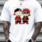 Men's Fashion Cartoon Hip Hop Children Print T-Shirt