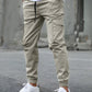 Men's New Multi-Pocket Cargo Pants, Ankle Cuff Casual Outdoor Trousers