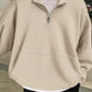 Manfinity Dauomo Men's Solid Grey Simple Daily Long Sleeve Pullover Sweatshirt