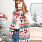 LUNE Buffalo Plaid Print Open Front Teddy Vest Coat