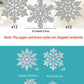 36pcs/1 Set Christmas Party Decorations Snowflake Ornaments - Silver Glitter Snowflakes DIY Hanging Ornaments For Winter Christmas Tree Wall Ceiling Window Decor,Christmas