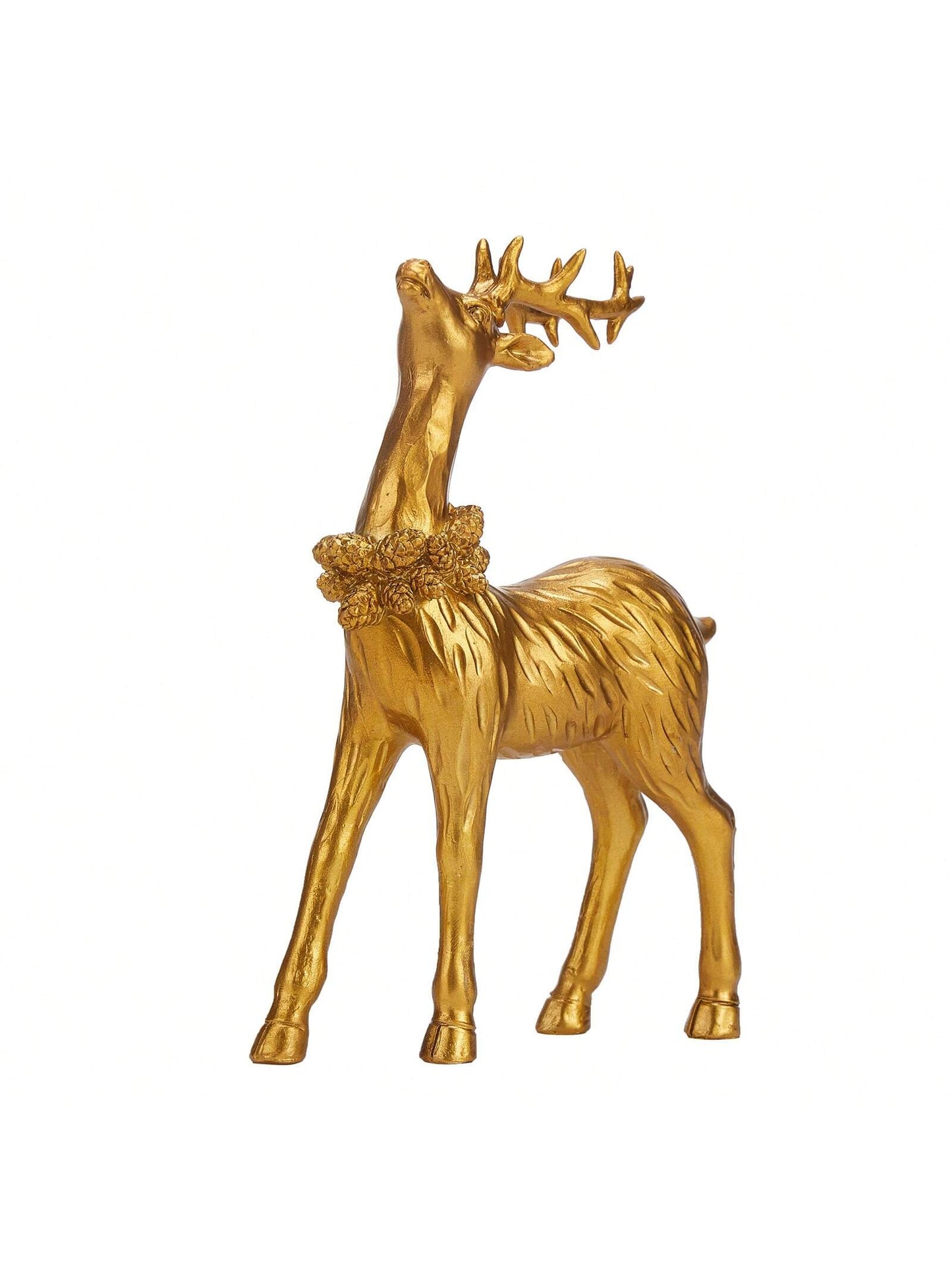 2pcs Christmas Deer Decor, Cute Desk Ornament Resin Statue Home Decor Party Present