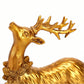 2pcs Christmas Deer Decor, Cute Desk Ornament Resin Statue Home Decor Party Present