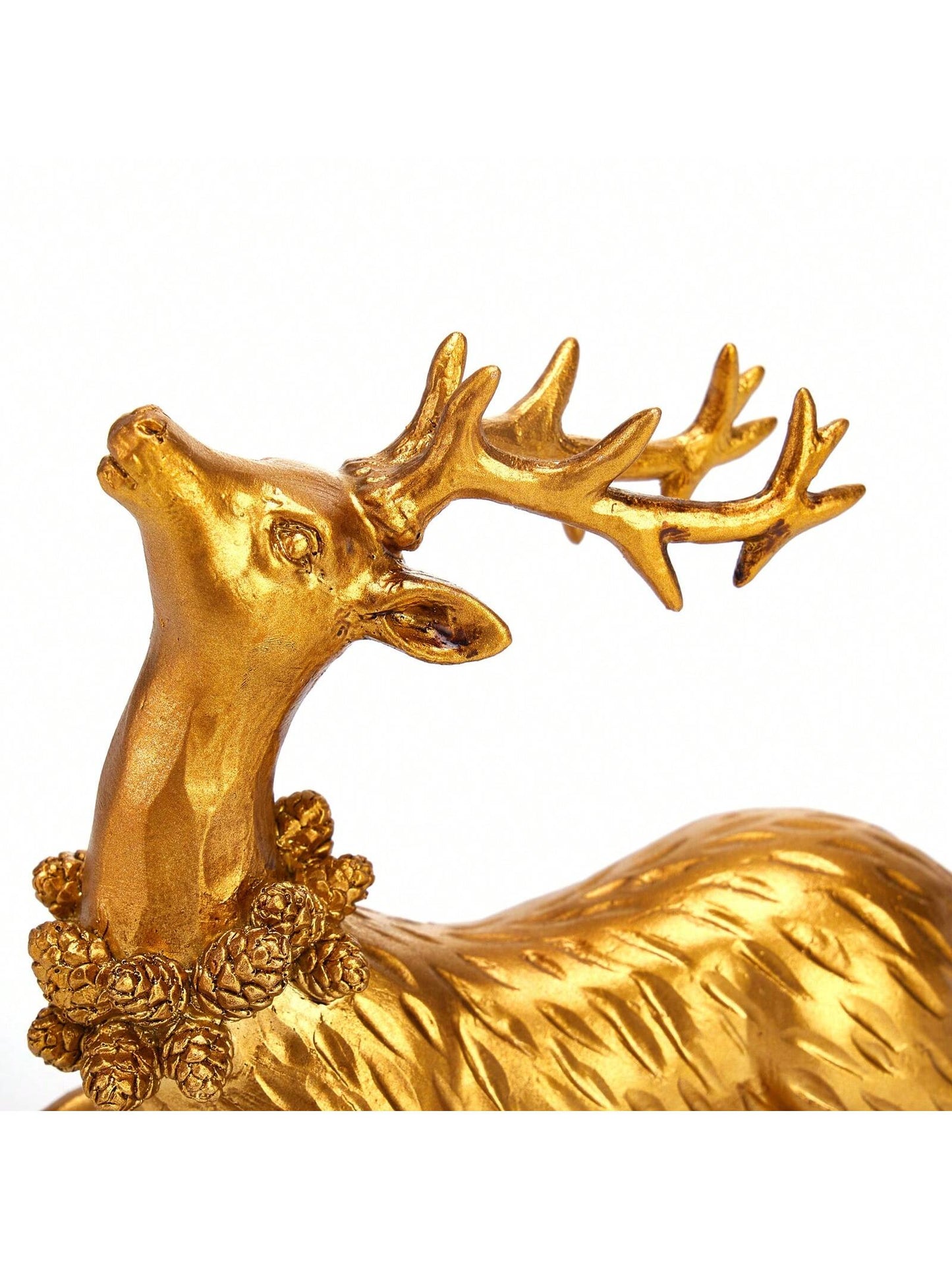 2pcs Christmas Deer Decor, Cute Desk Ornament Resin Statue Home Decor Party Present