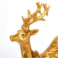 2pcs Christmas Deer Decor, Cute Desk Ornament Resin Statue Home Decor Party Present