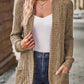 EMERY ROSE Women's Casual Knitted Ribbed Thin Jacket For Autumn