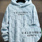 Men's Letter Jacquard Fleece Hoodie Sweatshirt, Autumn/Winter