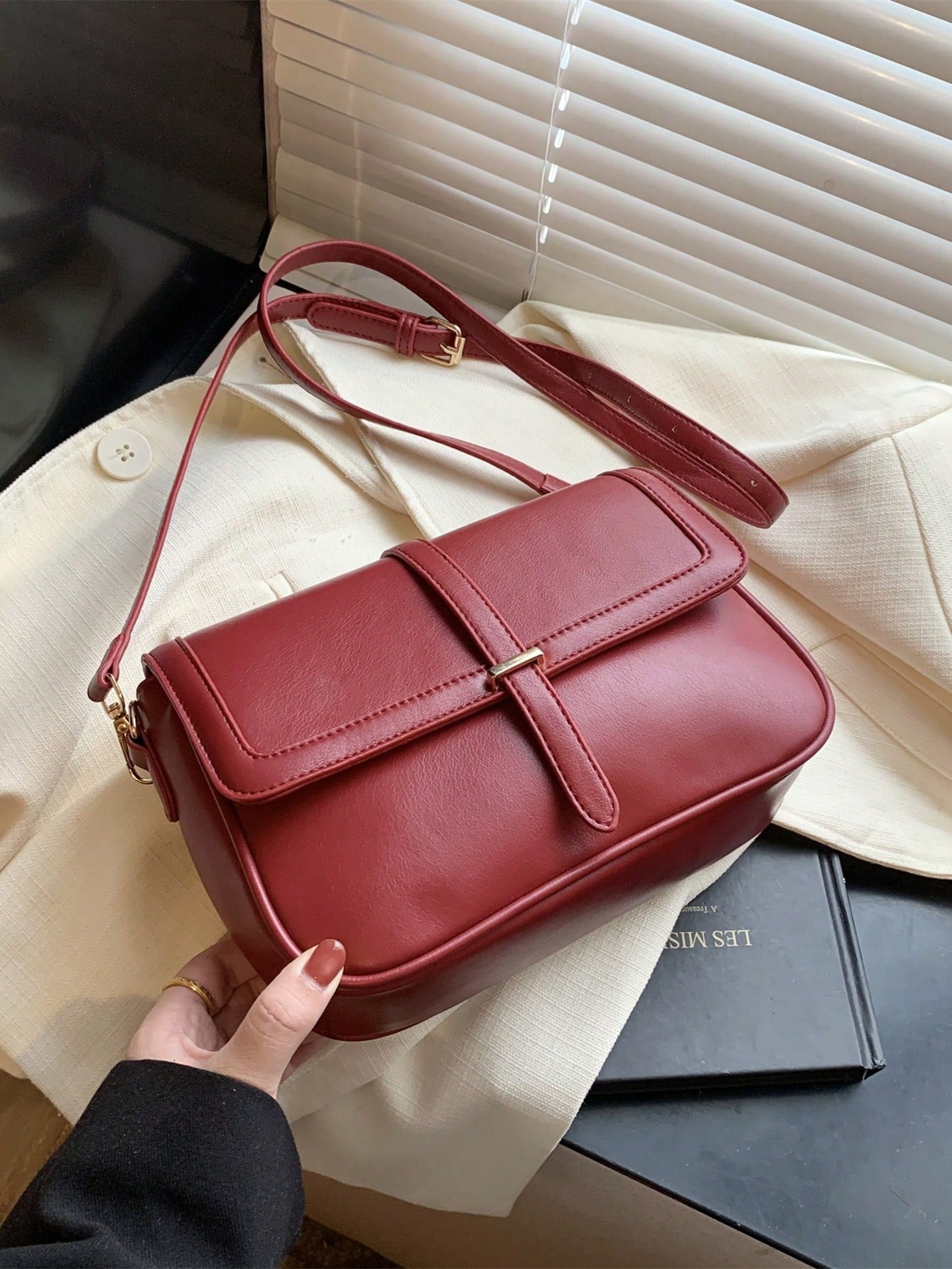 Lightweight,Business Casual Vintage Design Flap Square Bag For Teen Girls Women College Students,Rookies