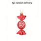 6pcs- Christmas Candy Decorations Lollipop Decoration Pendant Christmas Tree Glitter Ornament Plastic Mint Swirl Decoration Christmas Tree House Party Gift Supplies Christmas Tree Decoration Pendant, Halloween, Halloween Decoration