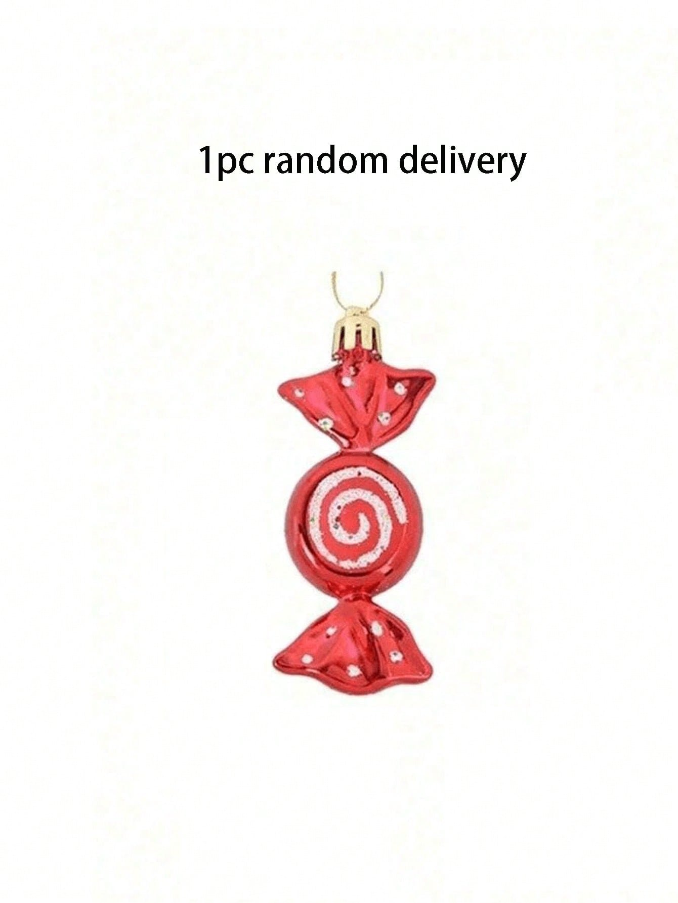 6pcs- Christmas Candy Decorations Lollipop Decoration Pendant Christmas Tree Glitter Ornament Plastic Mint Swirl Decoration Christmas Tree House Party Gift Supplies Christmas Tree Decoration Pendant, Halloween, Halloween Decoration