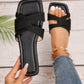 2024 Summer New Vintage Korean Style Versatile Flat Sandals For Women, Fairy Style Popular Outside Wearing Slippers