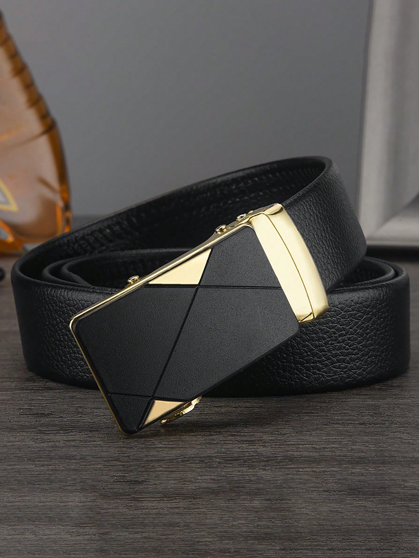 1pc Men's Belt Automatic Buckle Belt Fashion Classic Versatile Trendy Pants Belt Business Halloween