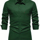 Manfinity Mode Men Spring/Autumn Casual Solid Color Long Sleeve Shirt