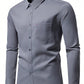 Manfinity Mode Men Spring/Autumn Casual Solid Color Long Sleeve Shirt