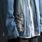 Manfinity LEGND Graphic Print Pocket Decor Casual Denim Jacket, Fashion Men