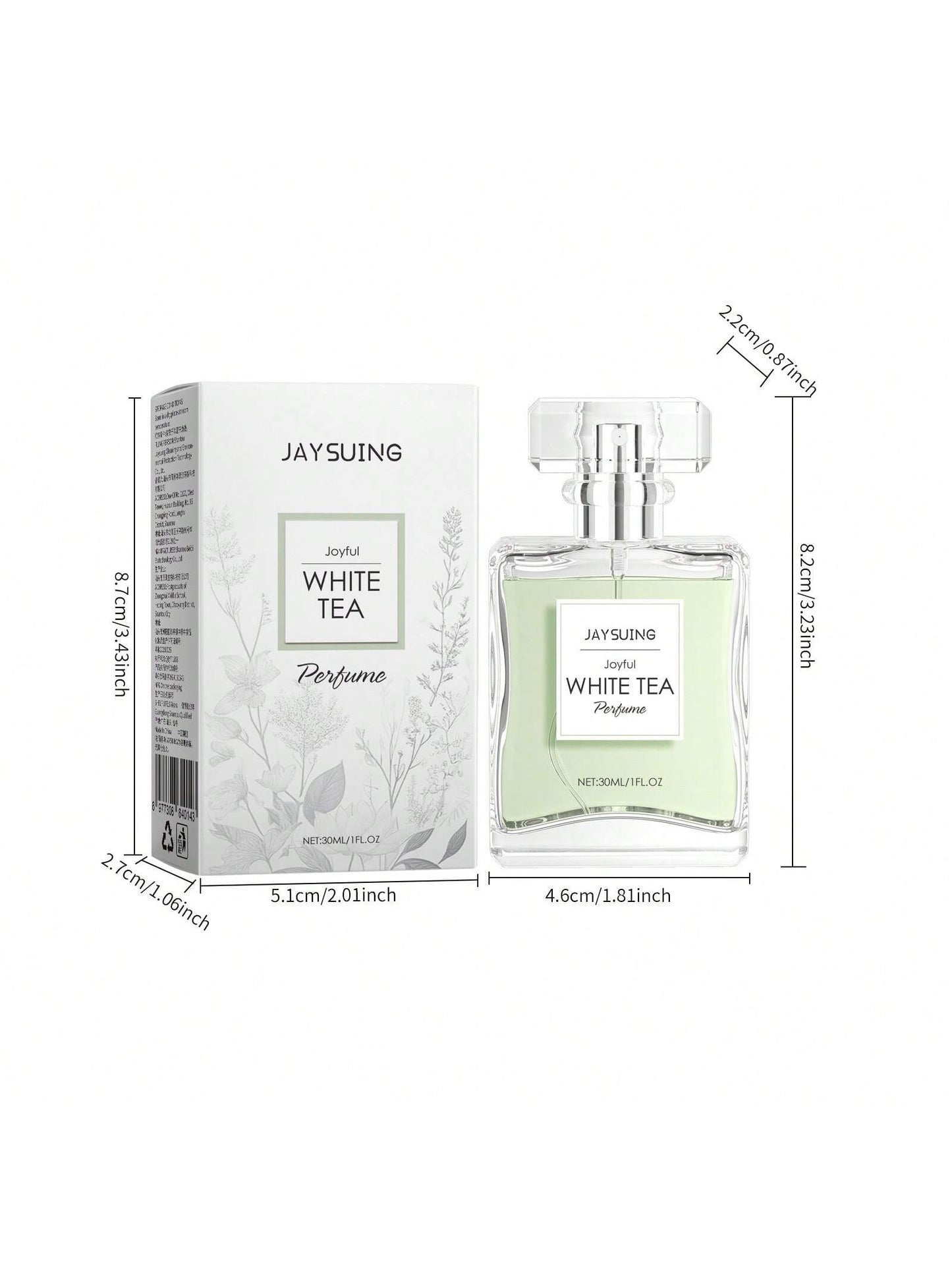 1pc 30ml Qinghuan White Tea Perfume Lasting Fresh Long-Lasting Creates An Elegant Dating Fragrance