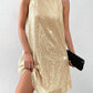 Allurite High Neck Sequin Dress