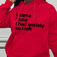 Slayr Plus Size Women's Hooded Sweatshirts Slogan Print Long Sleeved Comfy Sweatshirt Tops Hoodies With Pocket For New Year Clothes