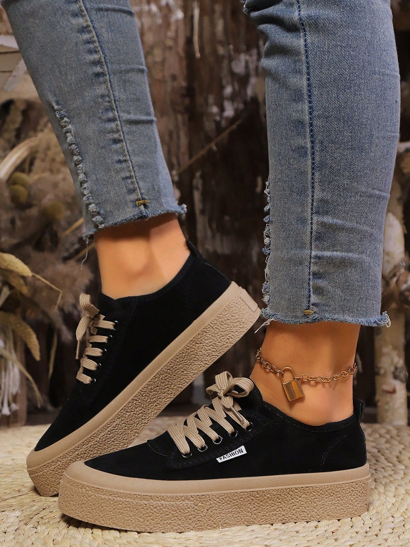 2024 Autumn Women Canvas Platform Sneakers, Lightweight Casual Vulcanized Shoes, Soft Sole