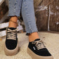 2024 Autumn Women Canvas Platform Sneakers, Lightweight Casual Vulcanized Shoes, Soft Sole