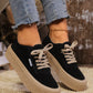 2024 Autumn Women Canvas Platform Sneakers, Lightweight Casual Vulcanized Shoes, Soft Sole