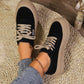 2024 Autumn Women Canvas Platform Sneakers, Lightweight Casual Vulcanized Shoes, Soft Sole