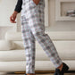 Manfinity Bizformal Men's Fashionable Plaid Printed Tapered Dress Pants