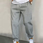 Manfinity Homme Men Slant Pocket Drawstring Waist Sweatpants Long Jogging Pants Plain Light Grey Going Out Casual