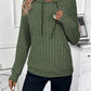 EMERY ROSE Solid Color Hooded Pullover Sweatshirt,Long Sleeve Tops