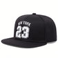 1pc Fashionable "23 New York" Embroidered Unisex Adjustable Hip Hop Baseball Cap, Outdoor Sun Protection Cap Suitable For Spring, Autumn, Beach Party, Casual Streetwear