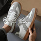 Men's Fashionable Faux Leather Lace-Up Casual Lightweight Flat Shoes, Comfortable Versatile Student/Commuter Sneakers For Men