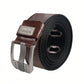 1 Pc Plain Nylon Party/Business Belt For Men, Simple Style Buckle-Less Sliding Buckle, Durable All-Year Round Wear